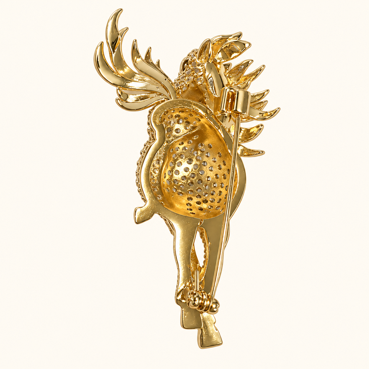ZELIE Zircon Horse Brooch