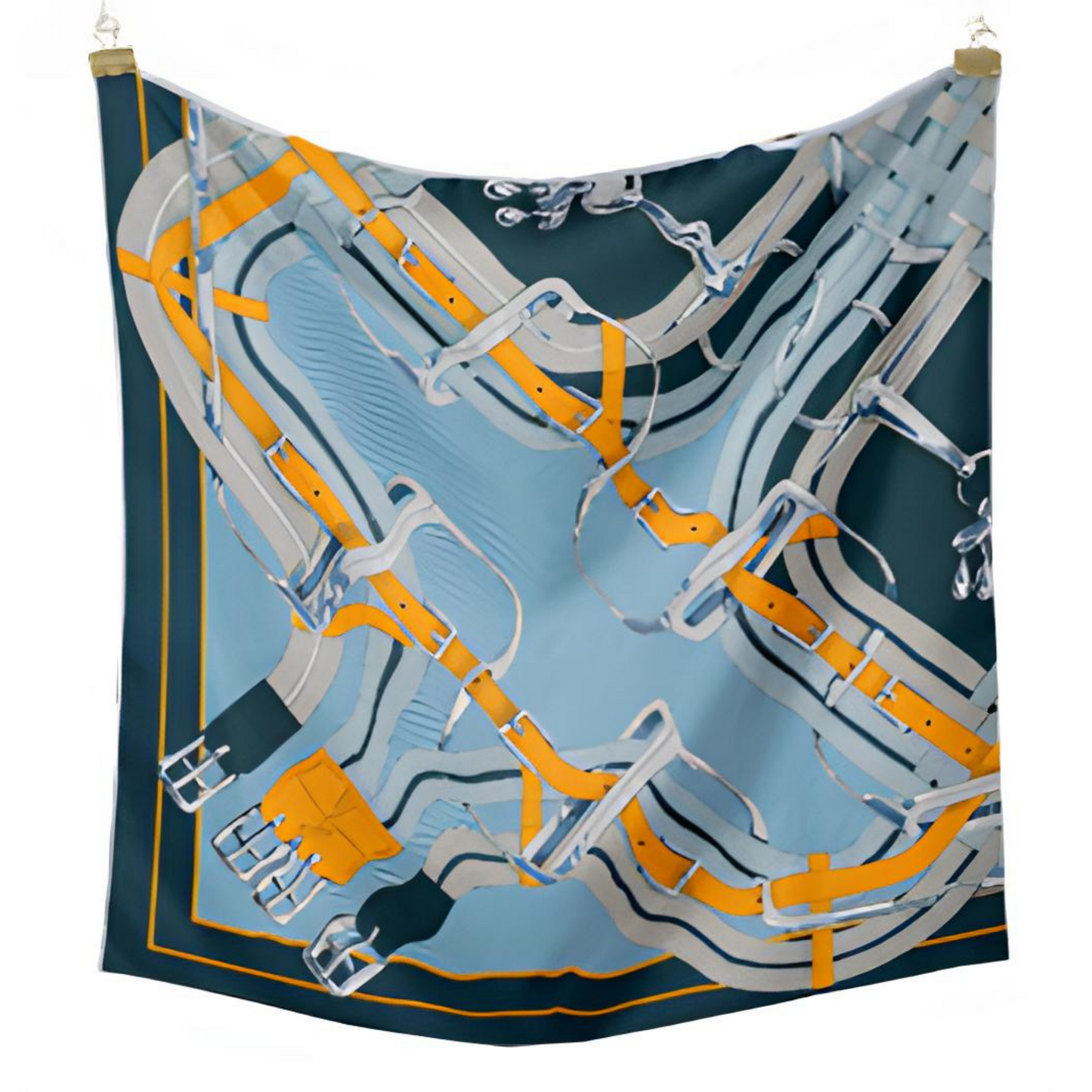ZETLAND Horse Design Twill Scarf - 53 x 53 cms