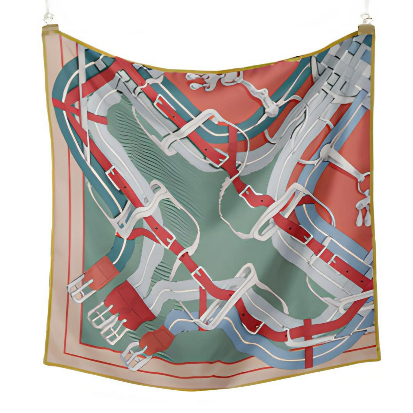 ZETLAND Horse Design Twill Scarf - 53 x 53 cms