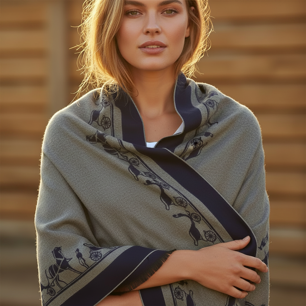 Model shot v2 - CLUNY Steel & Navy - Real woman