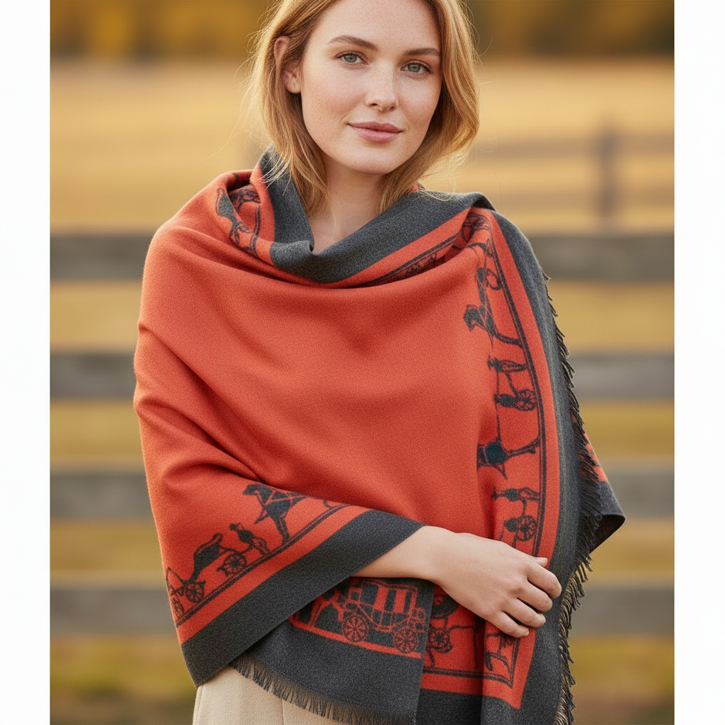 Model shot v2 - CLUNY Tangerine & Steel - Aussie model