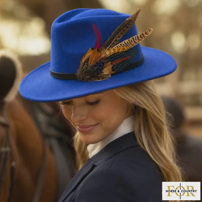 STIRLING  Natural Feather Hat Plume with Brooch Pin